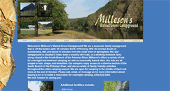 Desktop Screenshot of millesonscampground.com